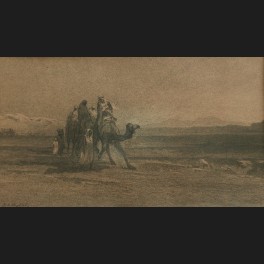 http://www.cerca-trova.fr/10027-thickbox_default/joseph-alfred-bellet-du-poisat-caravane-dans-le-desert-algerien-dessin.jpg