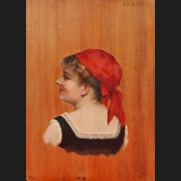 http://www.cerca-trova.fr/10206-thickbox_default/fanny-fleury-portrait-de-femme-au-foulard-rougetableau.jpg