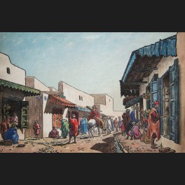 http://www.cerca-trova.fr/10845-thickbox_default/dessin-aquarelle-leon-jean-giordano-di-palma-rue-animee-avec-un-homme-a-cheval-maroc-aquarelle.jpg