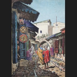 http://www.cerca-trova.fr/10850-thickbox_default/leon-jean-giordano-di-palma-rue-animee-avec-une-mere-et-sa-fille-maroc-aquarelle.jpg