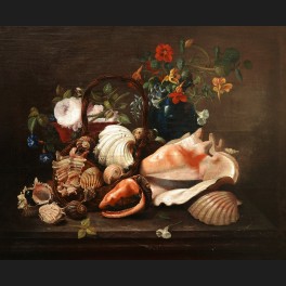 http://www.cerca-trova.fr/13531-thickbox_default/ecole-francaise-premiere-moitie-du-xixeme-siecle-nature-morte-au-panier-de-coquillages-et-vase-de-fleurs-tableau.jpg