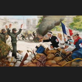 http://www.cerca-trova.fr/16327-thickbox_default/gaston-le-beuze-scene-de-la-liberation-de-paris-place-saint-michel-tableau.jpg