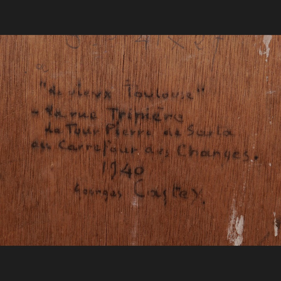 CASTEX, La rue Tripière dans le Vieux Toulouse, tableau