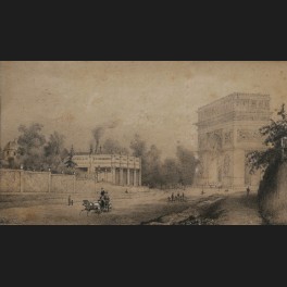 http://www.cerca-trova.fr/16867-thickbox_default/ecole-francaise-circa-1830-la-savonnerie-guerlain-avenue-victor-hugo-et-l-arc-de-triomphe-dessin.jpg