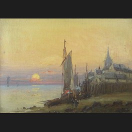 http://www.cerca-trova.fr/1833-thickbox_default/karl-kaufmann-alias-gilbert-vue-d-un-village-en-bord-de-mer-au-crepuscule-tableau.jpg