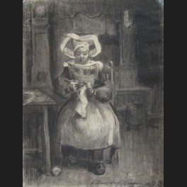 http://www.cerca-trova.fr/2464-thickbox_default/adrien-bonnefoy-bretonne-de-quimper-tricotant-dans-un-interieur-dessin.jpg