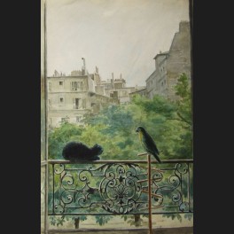 http://www.cerca-trova.fr/4759-thickbox_default/ecole-francaise-de-la-fin-du-xixeme-siecle-le-chat-et-le-perroquet-sur-le-balcon-aquarelle.jpg