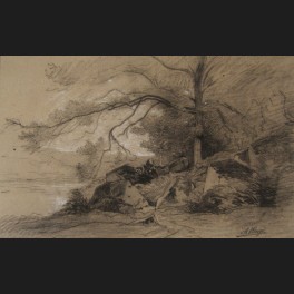 http://www.cerca-trova.fr/5778-thickbox_default/auguste-allonge-etude-d-arbre-et-rochers-dessin.jpg