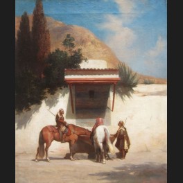 http://www.cerca-trova.fr/7611-thickbox_default/attribue-a-victor-pierre-huguet-halte-de-cavaliers-arabes-a-l-abreuvoir-tableau.jpg
