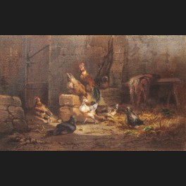 http://www.cerca-trova.fr/9773-thickbox_default/ecole-francaise-circa-1850-coq-et-poules-dans-un-poulailler-gouache.jpg